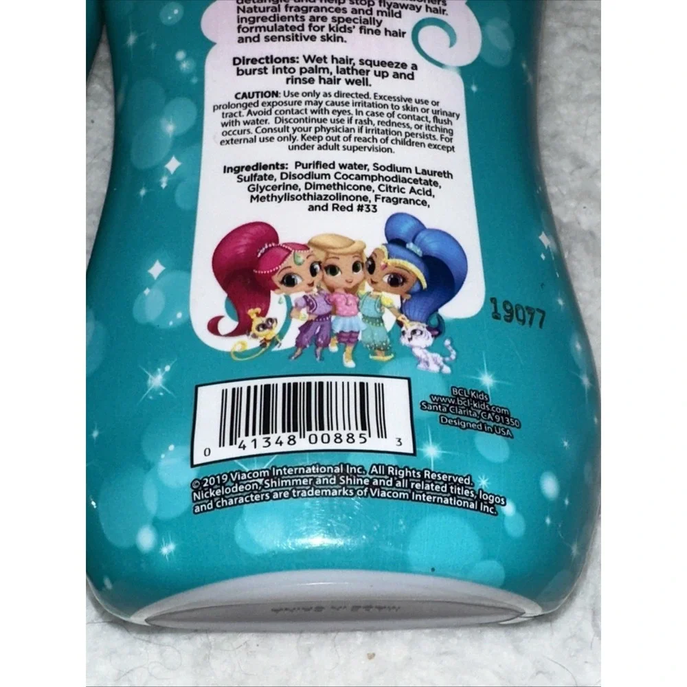 Nickelodeon Shimmer Shine 2 In 1 Shampoo Conditioner Strawberry Sparkle 8oz Kids